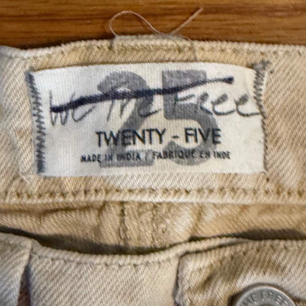 We The Free Blue and Yellow Flare Jeans with Floral Embroidery Size 25 - Picture 6 of 14